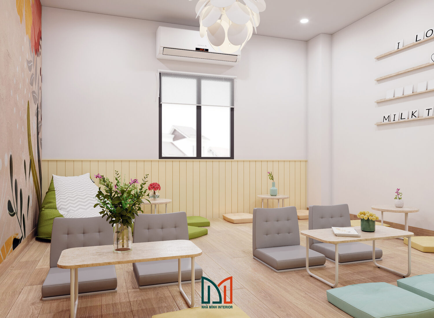 Quán trà sữa Bến Tre trẻ trung và bắt mắt