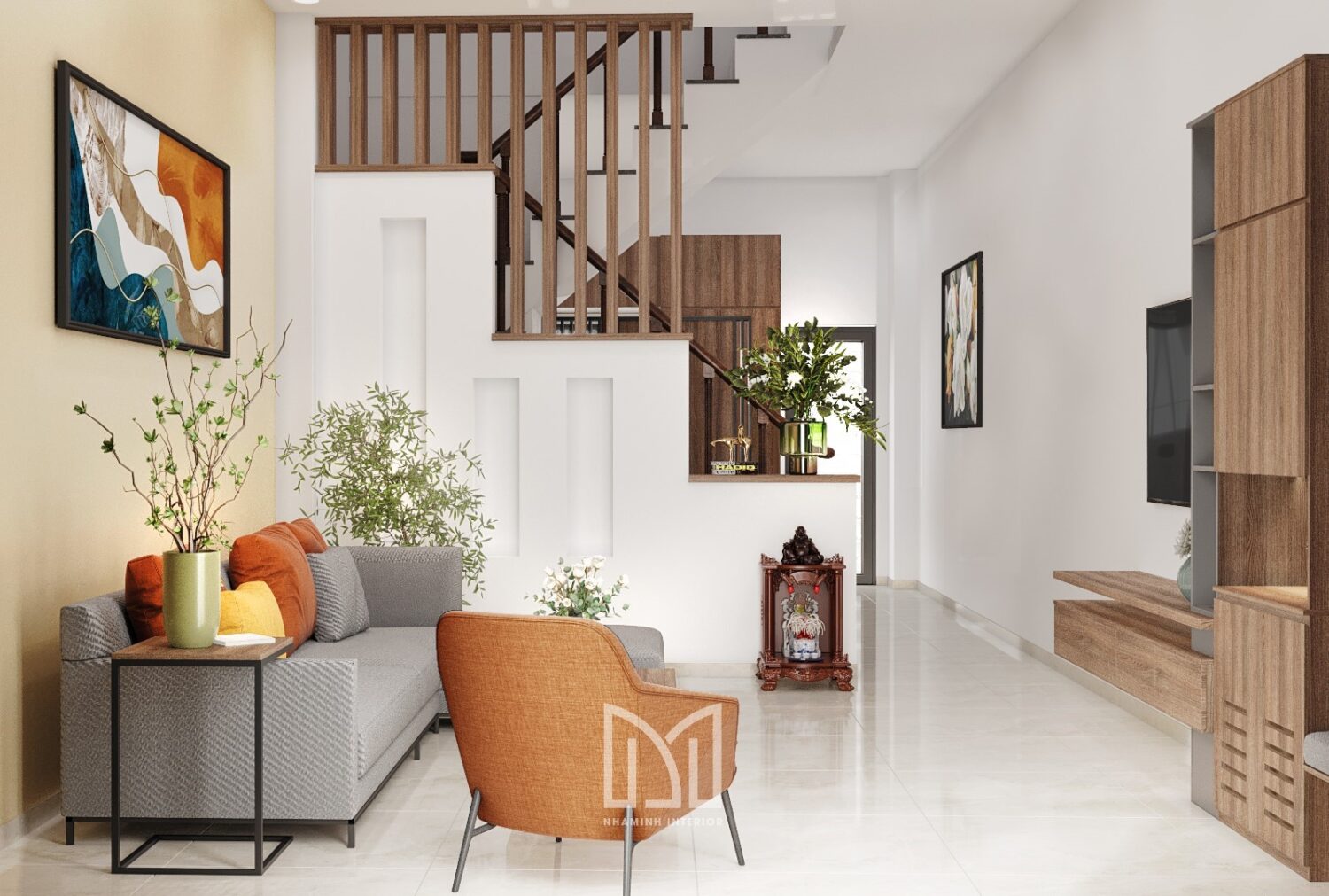 Nhà phố 3PN hiện đại - Tiện ích đi kèm với thẩm mỹ