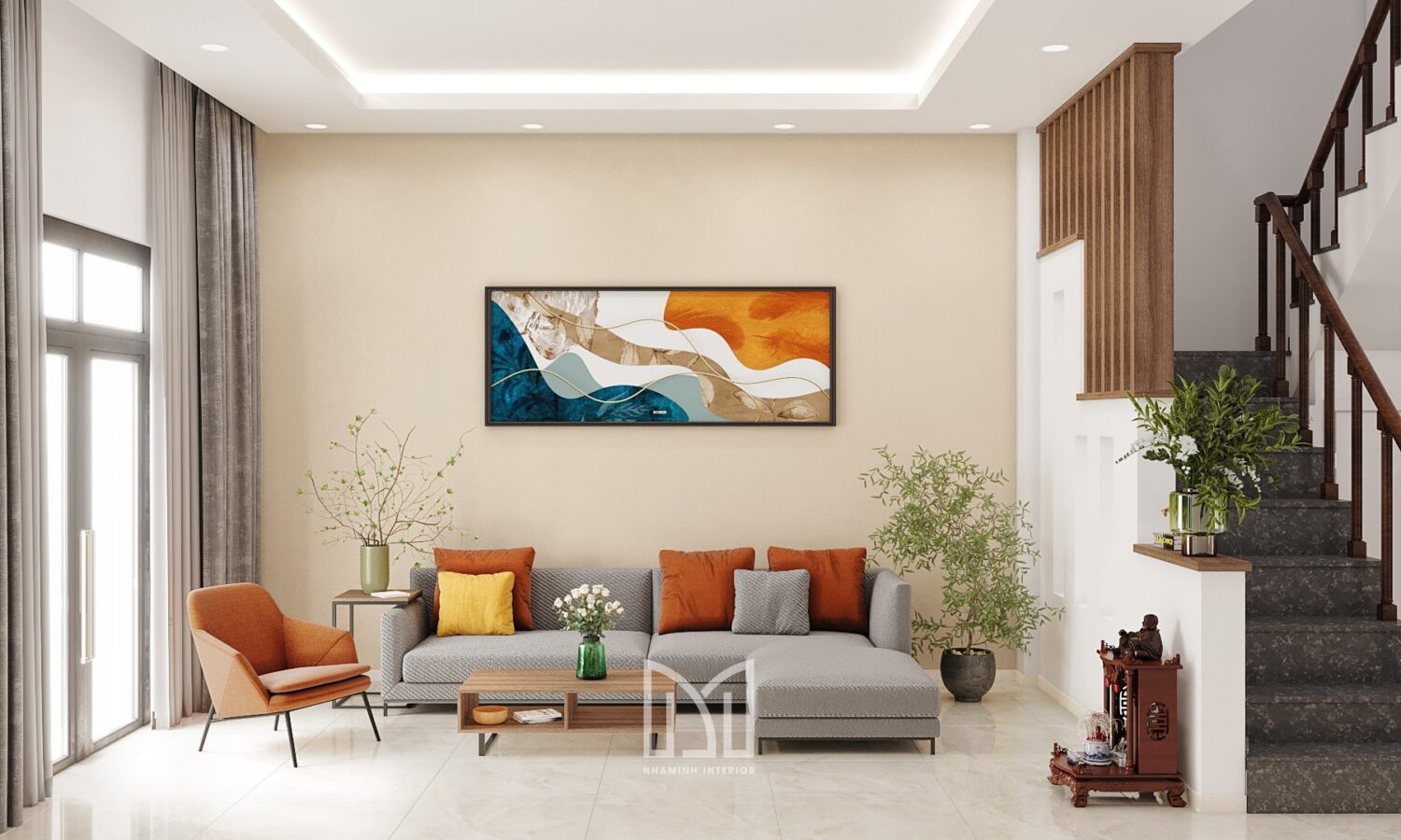 Nhà phố 3PN hiện đại - Tiện ích đi kèm với thẩm mỹ