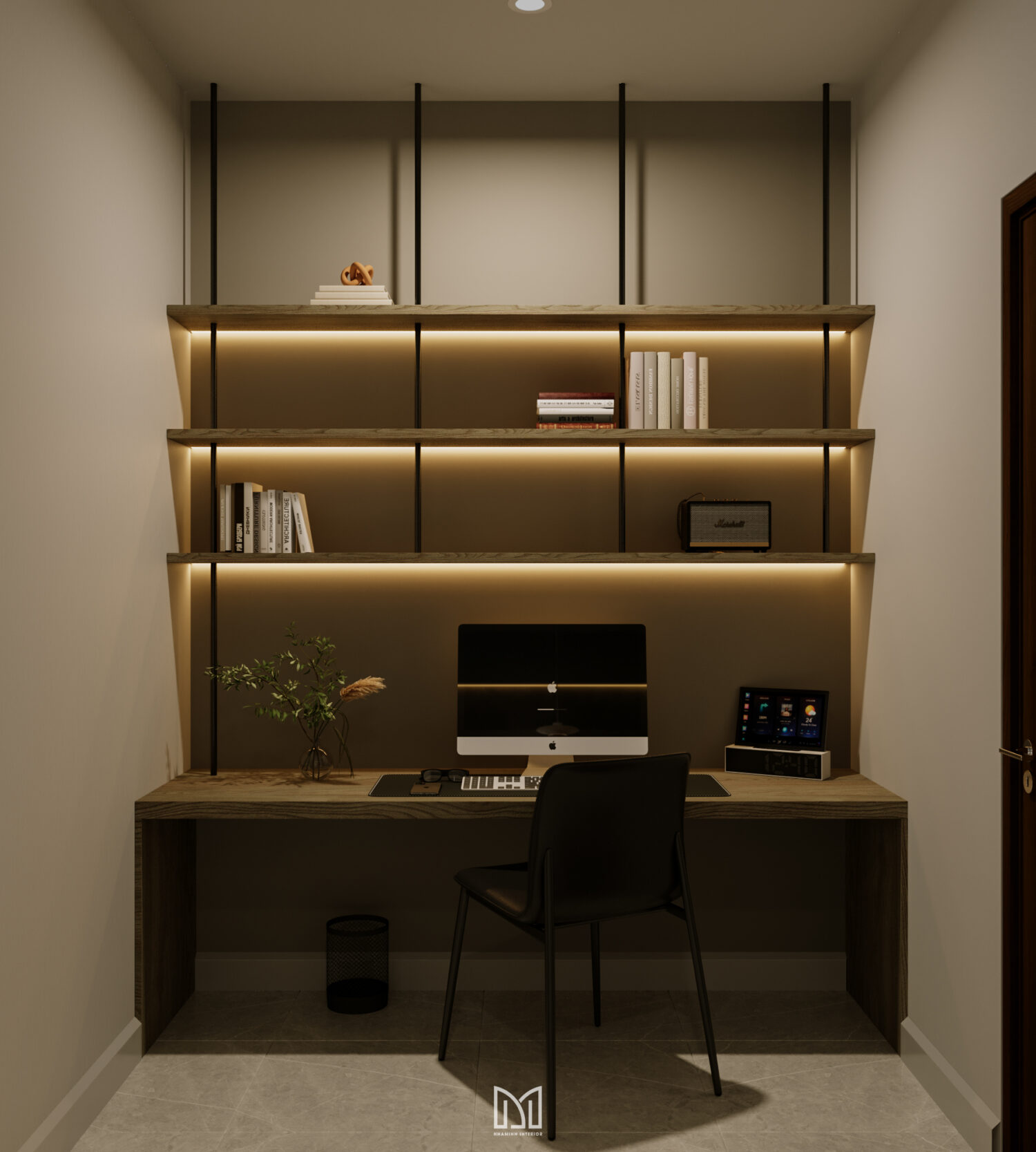 Căn hộ 2PN Privia Khang Điền - Tone xám trắng tinh tế