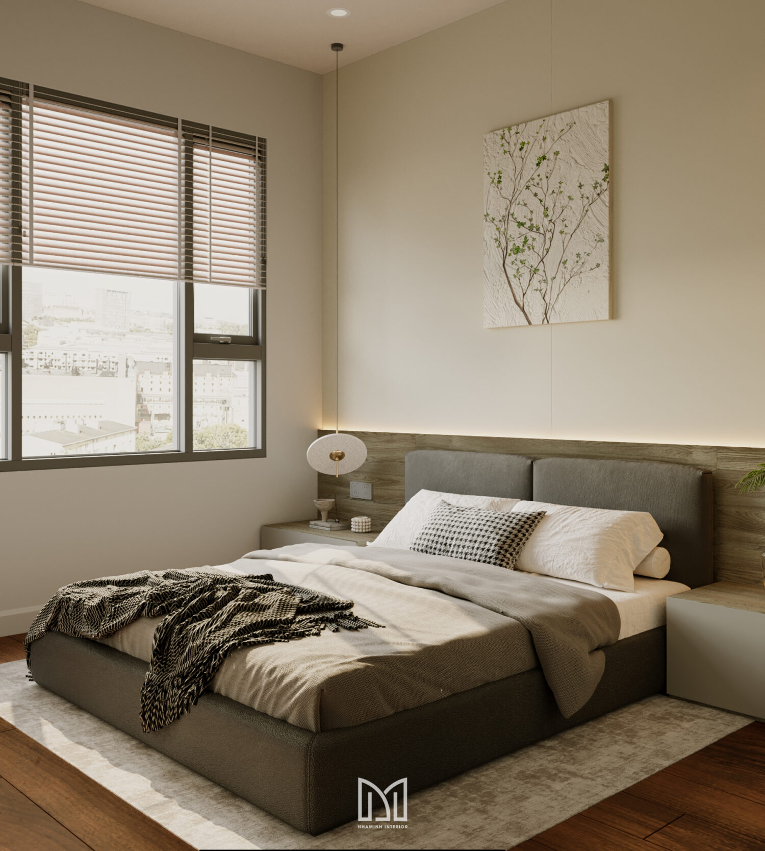 Căn hộ 2PN Privia Khang Điền - Tone xám trắng tinh tế