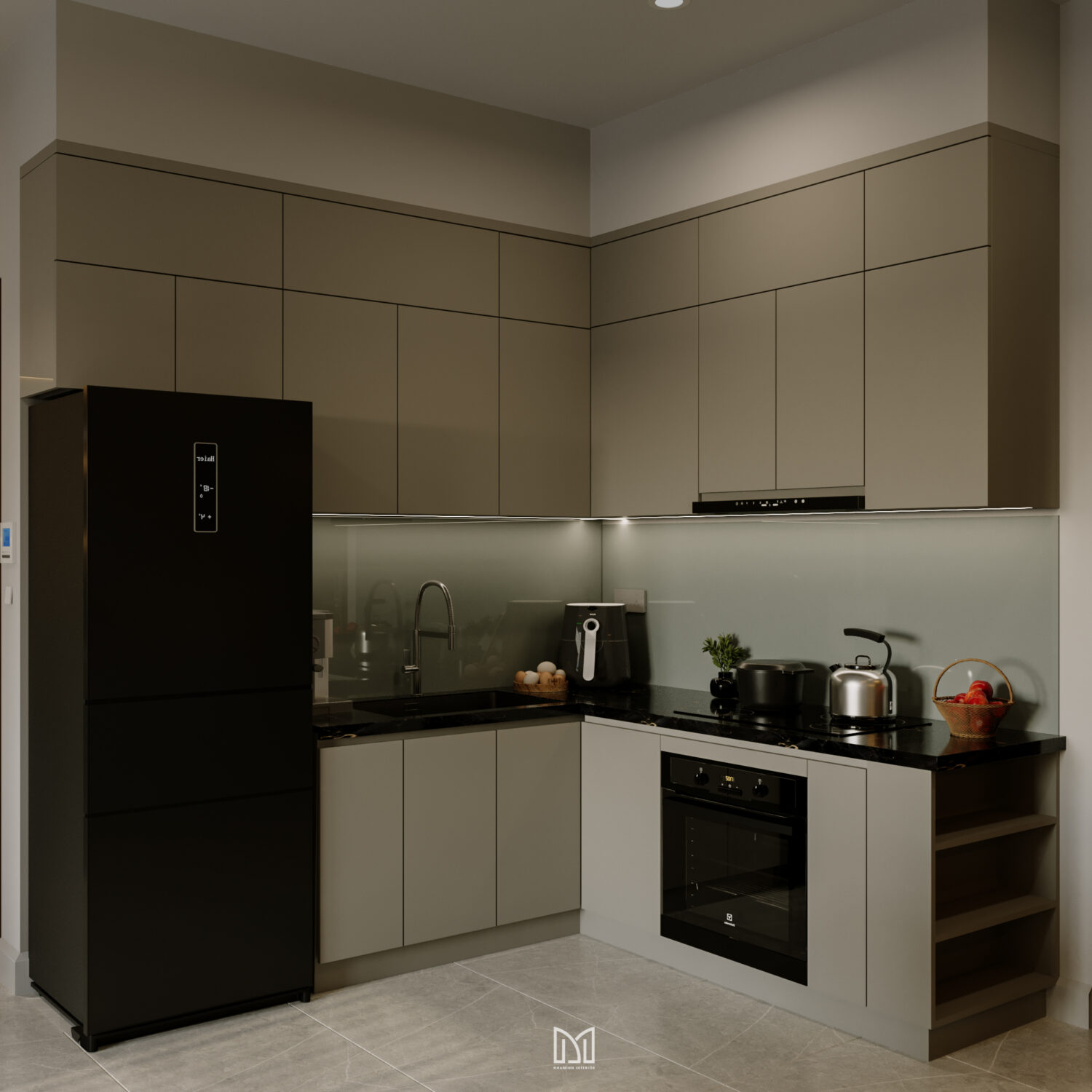 Căn hộ 2PN Privia Khang Điền - Tone xám trắng tinh tế