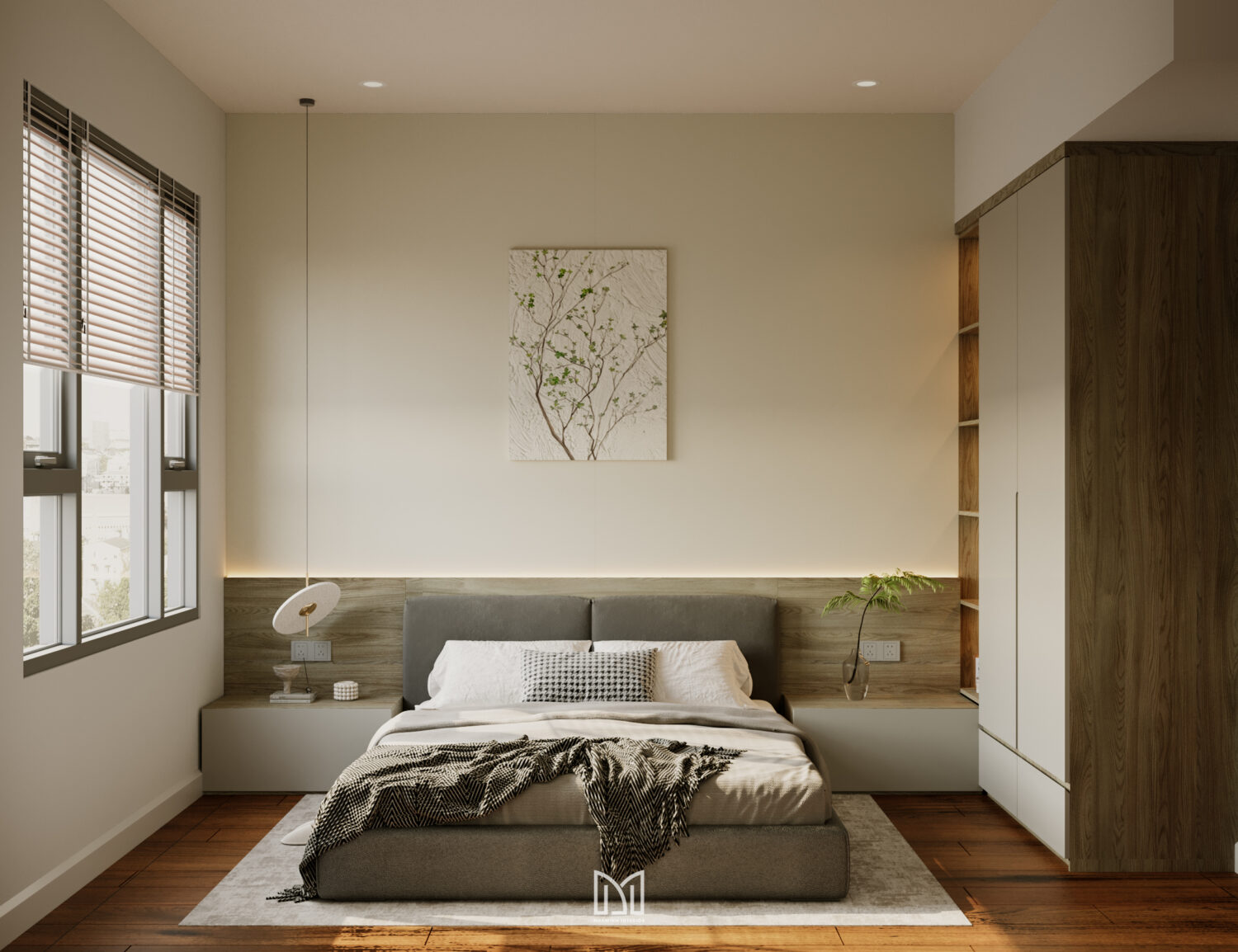 Căn hộ 2PN Privia Khang Điền - Tone xám trắng tinh tế
