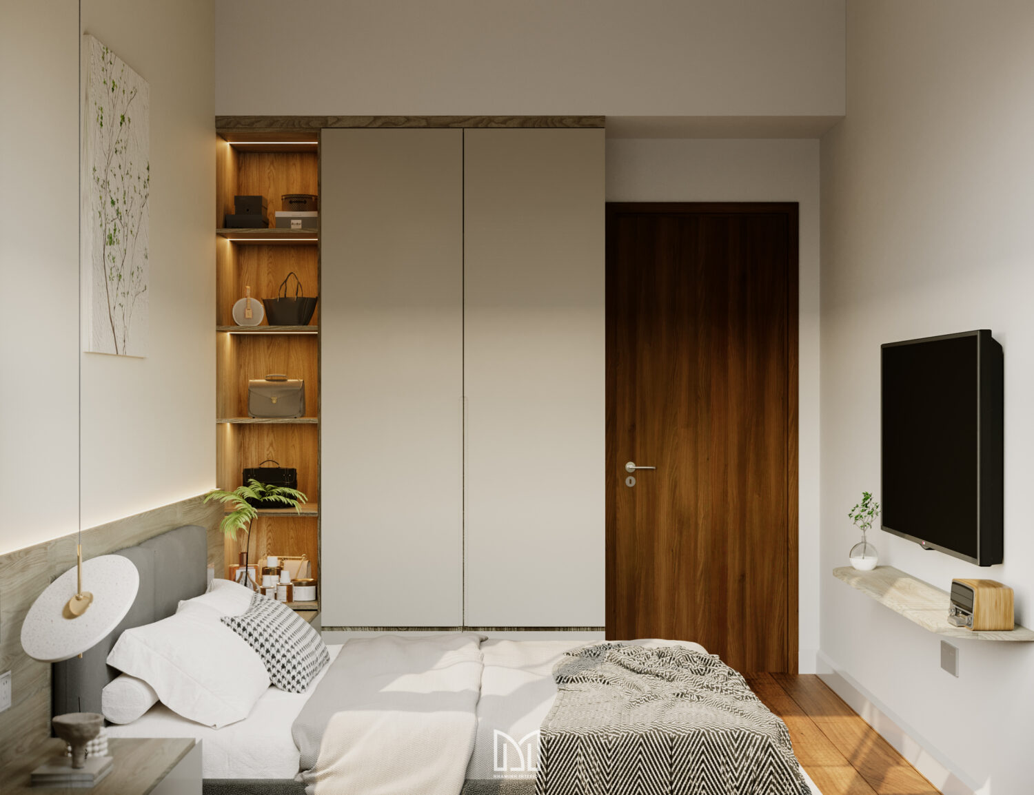 Căn hộ 2PN Privia Khang Điền - Tone xám trắng tinh tế