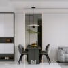 Căn hộ Privia Khang Điền - Phòng khách bếp style sang trọng
