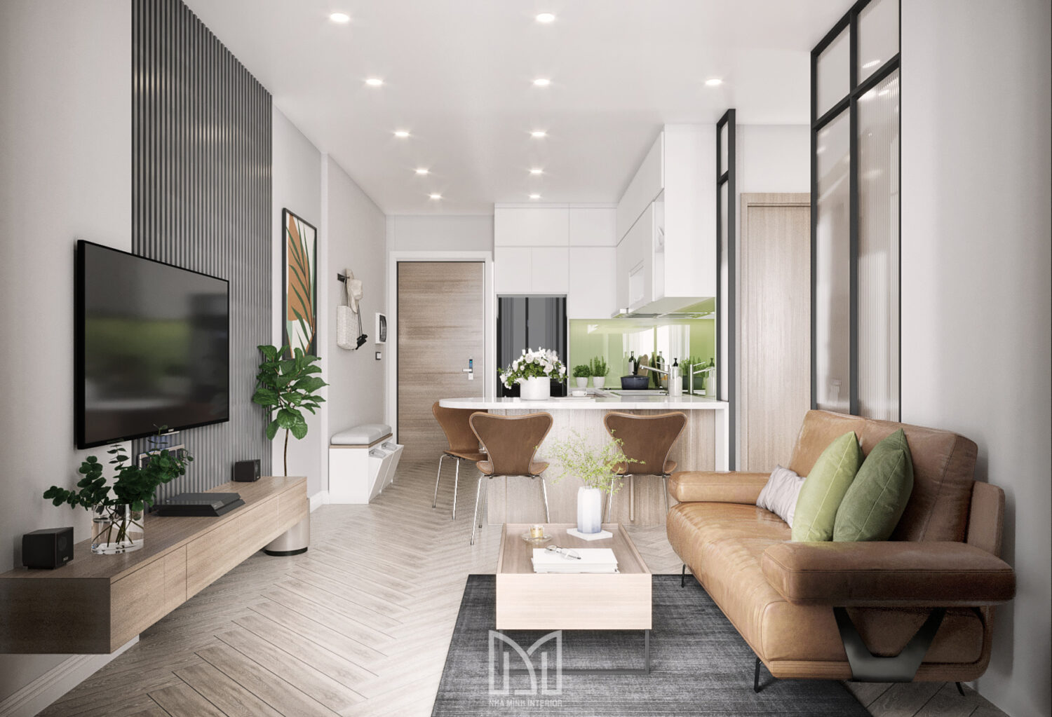 Căn hộ 2PN - Thư thái và yên bình với màu sắc thiên nhiên