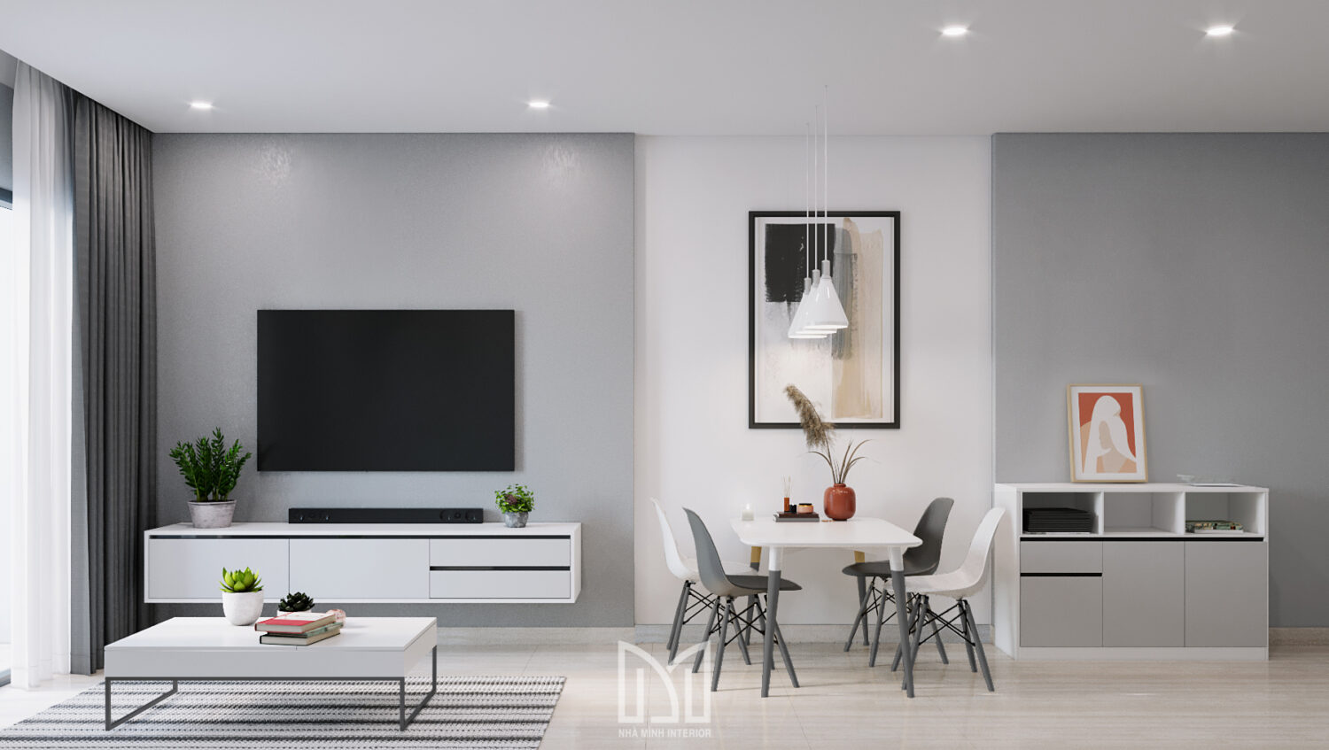 Căn hộ 2PN Picity High Park - Sự tối giản hiện đại