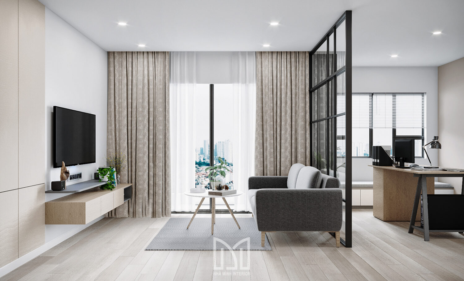 Căn hộ 2PN thanh lịch và thư thái