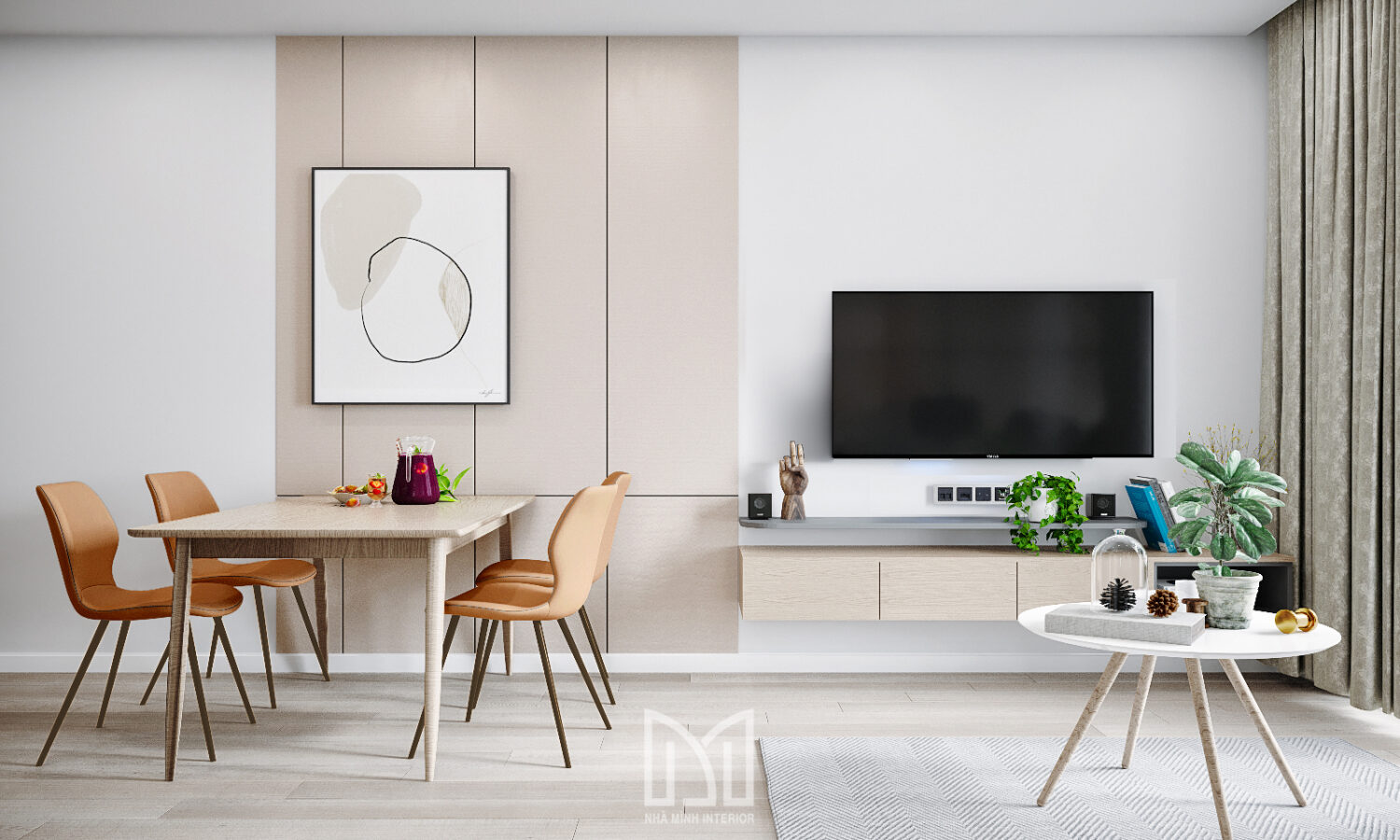 Căn hộ 2PN thanh lịch và thư thái
