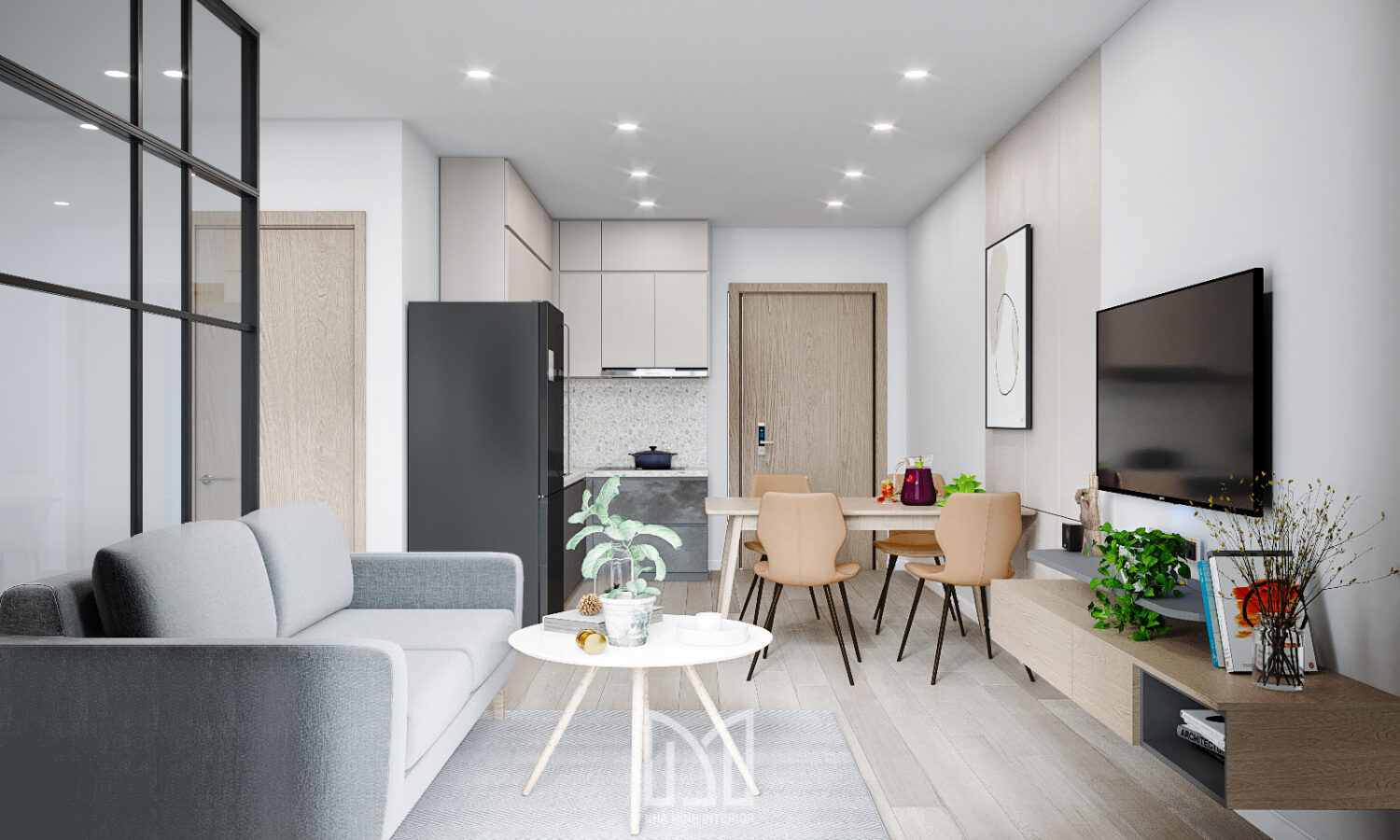 Căn hộ 2PN thanh lịch và thư thái