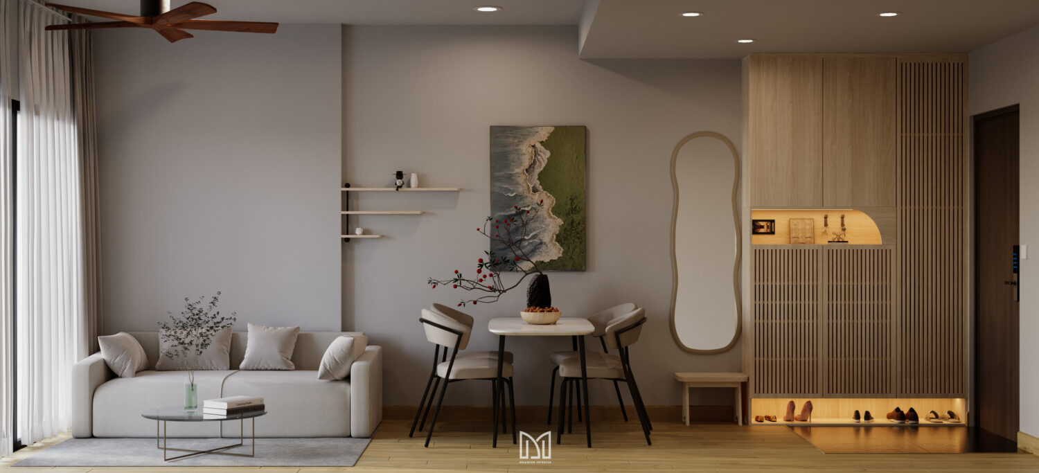 Căn hộ 2PN Akari - Ấm cúng và thoáng đãng