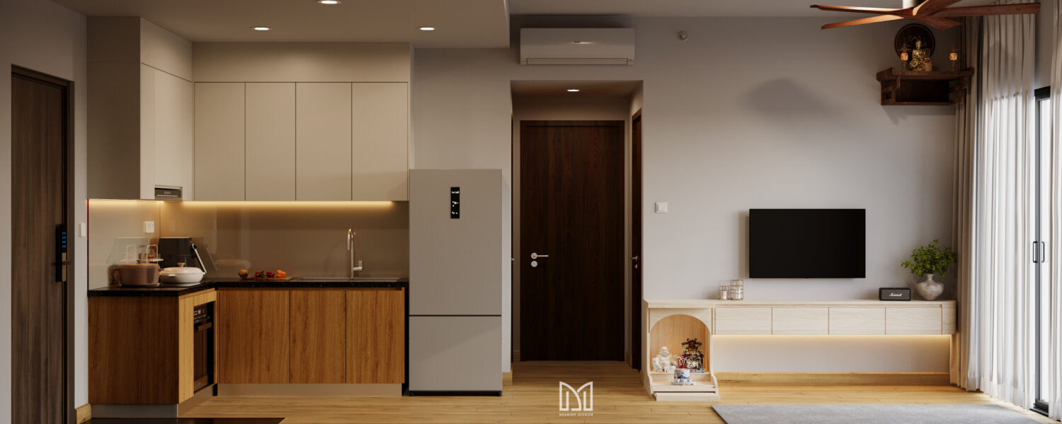 Căn hộ 2PN Akari - Ấm cúng và thoáng đãng