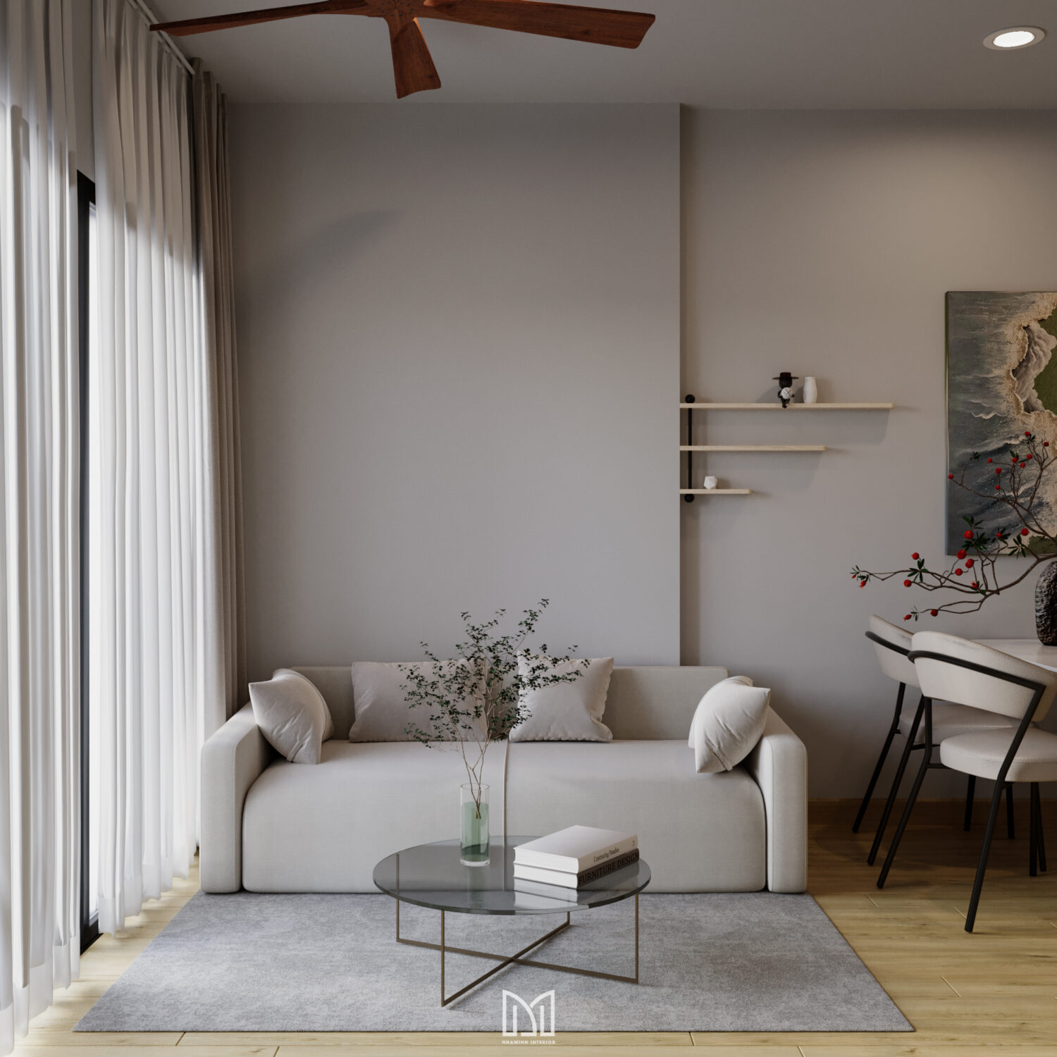 Căn hộ 2PN Akari - Ấm cúng và thoáng đãng