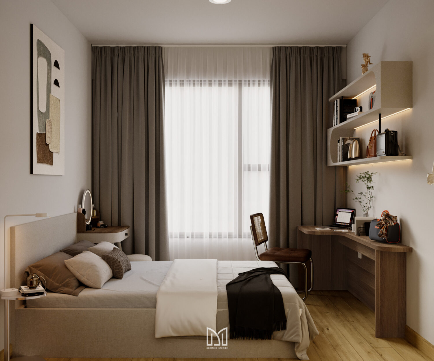 Căn hộ 2PN Akari - Ấm cúng và thoáng đãng