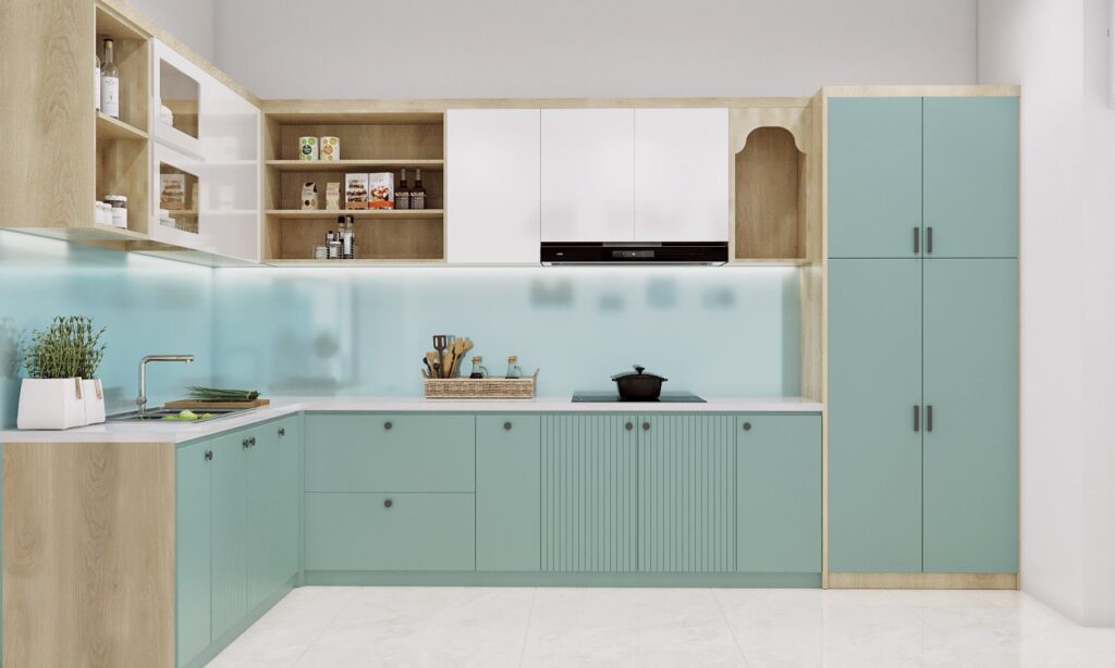 phòng bếp nhà phố