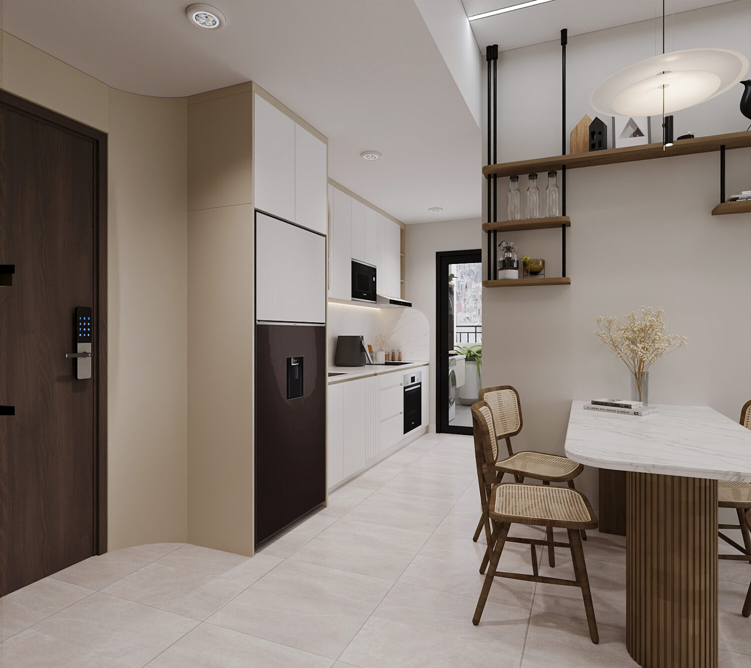 Căn hộ 2PN Picity tone be nhẹ nhàng