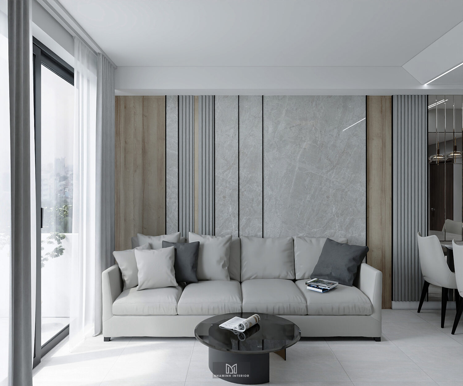Căn hộ 2PN Picity Highpark - Tone xám sang trọng