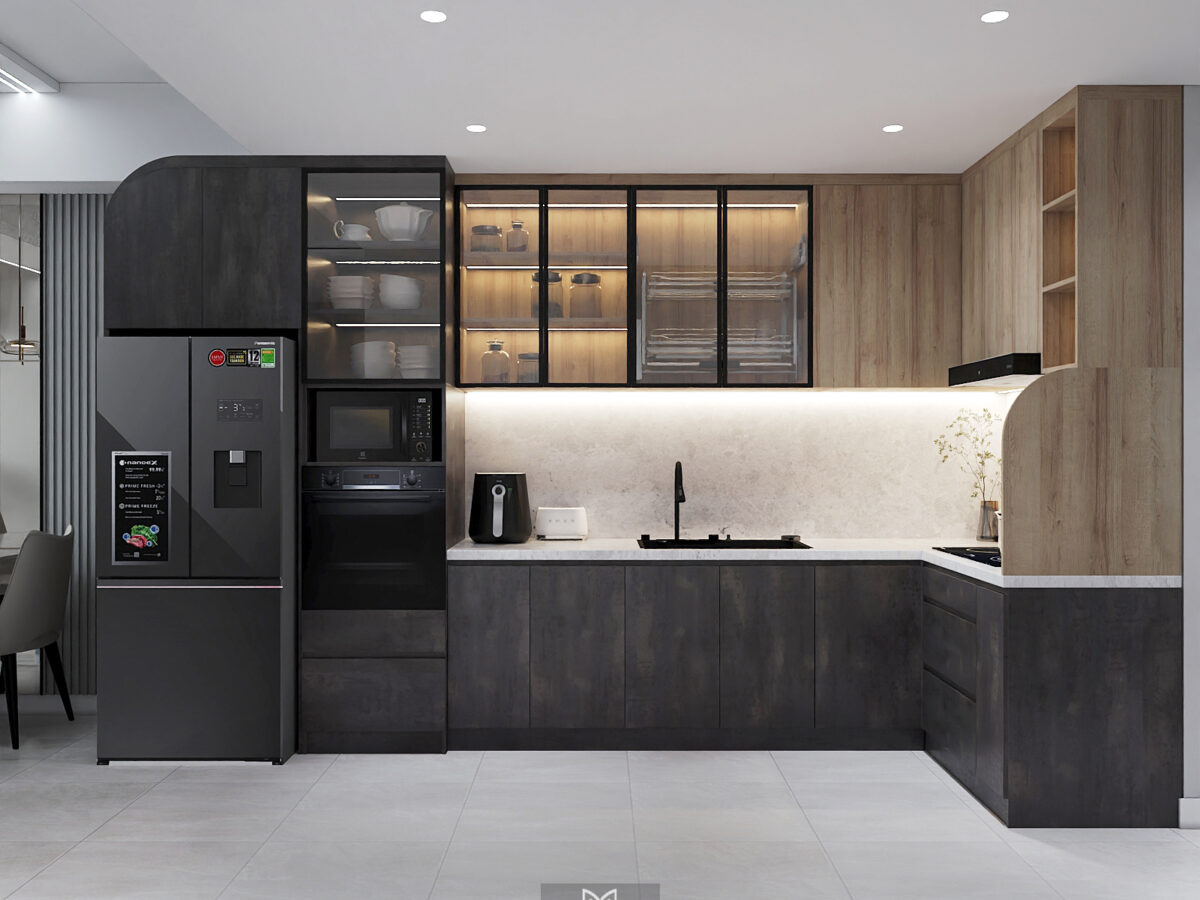 Căn hộ 2PN Picity Highpark - Tone xám sang trọng