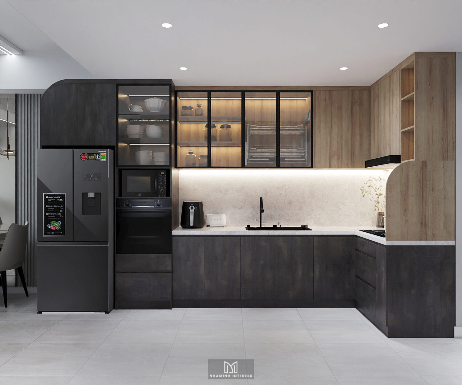 Căn hộ 2PN Picity Highpark - Tone xám sang trọng