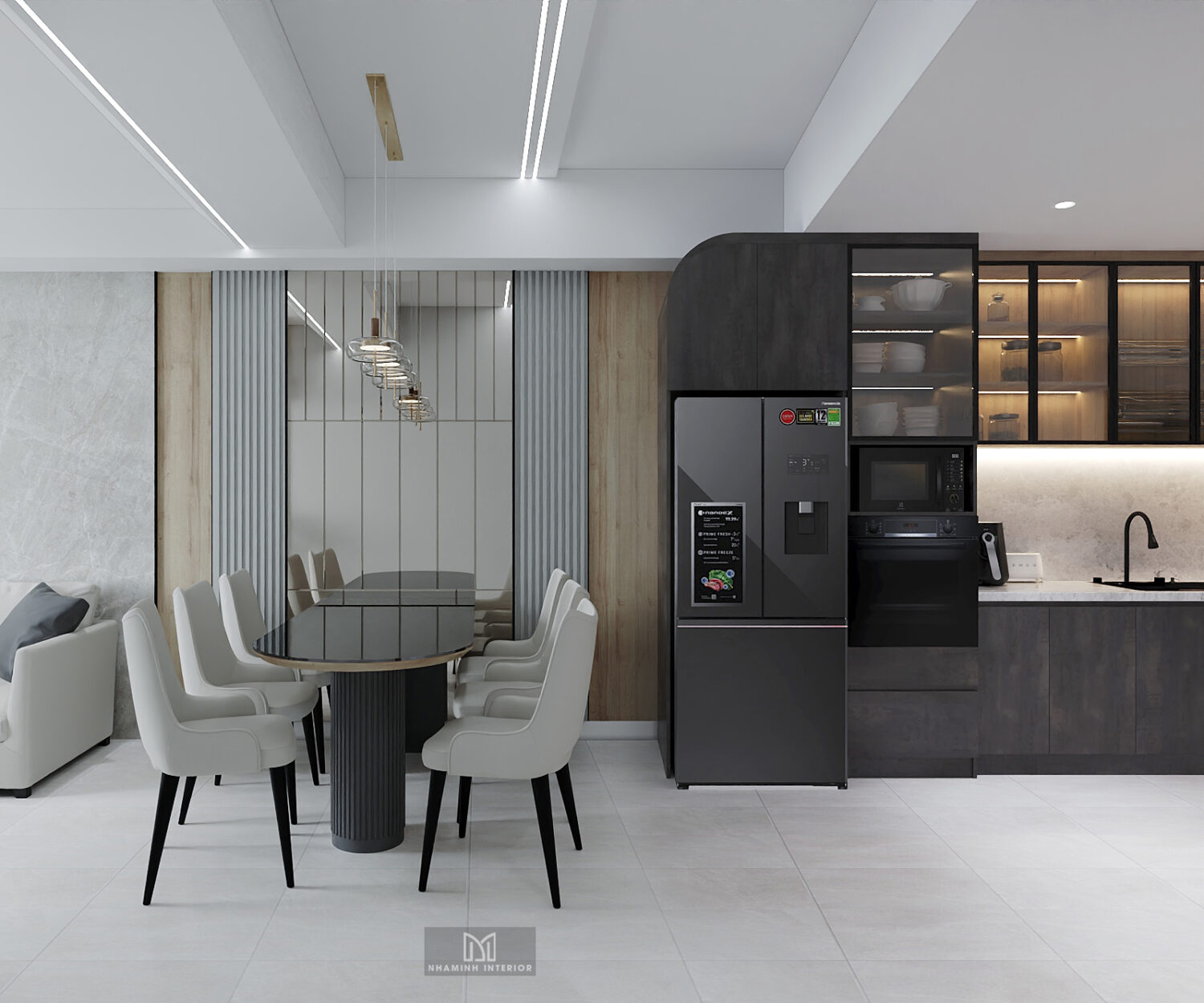 Căn hộ 2PN Picity Highpark - Tone xám sang trọng