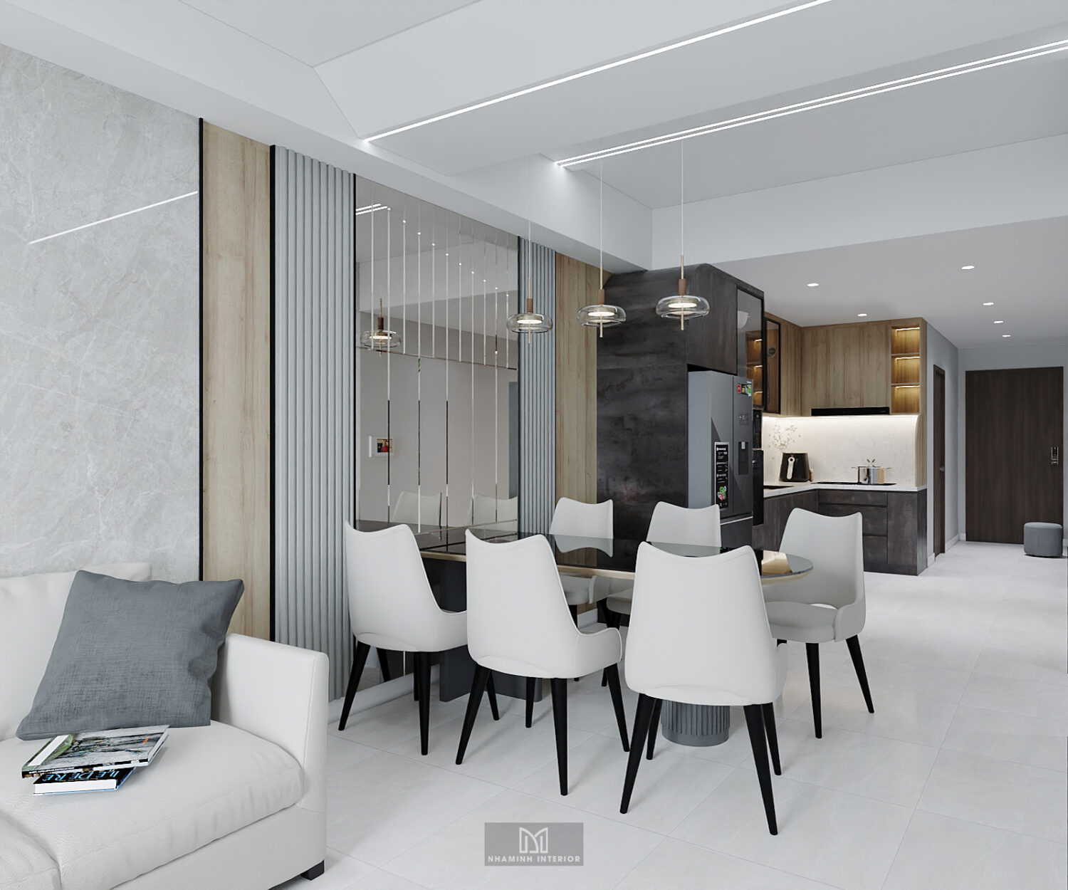 Căn hộ 2PN Picity Highpark - Tone xám sang trọng
