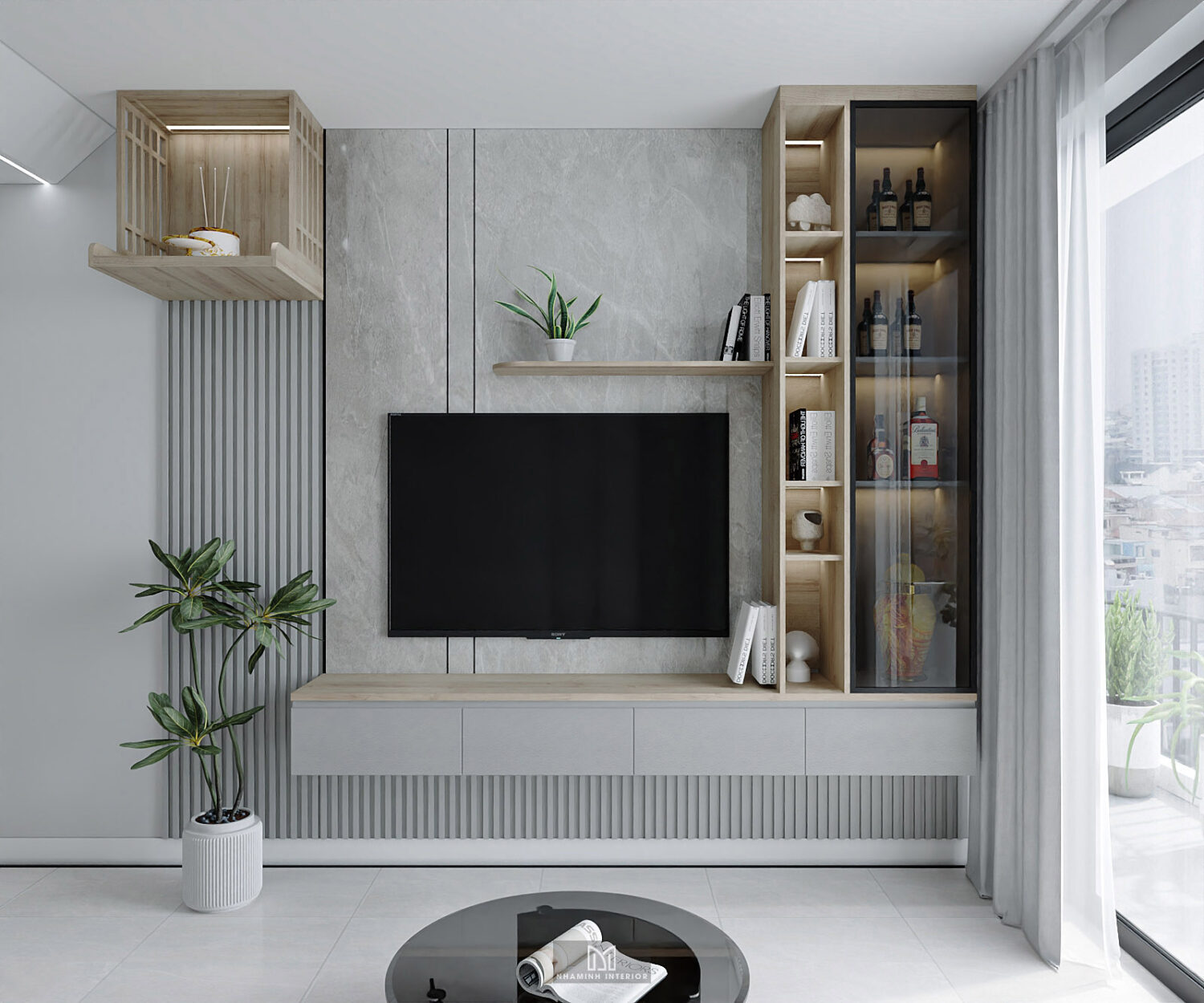 Căn hộ 2PN Picity Highpark - Tone xám sang trọng