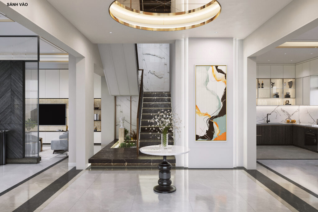 Không gian tầng 1 nhà phố