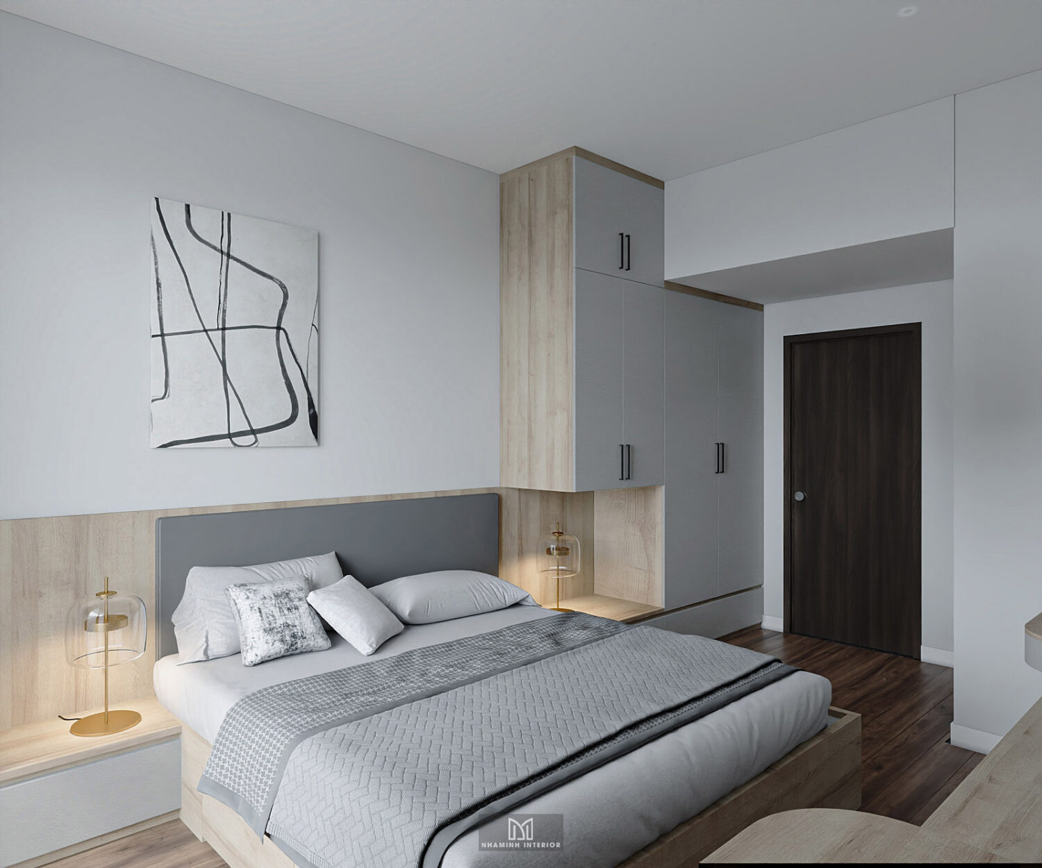 Căn hộ 2PN Picity Highpark - Tone xám sang trọng