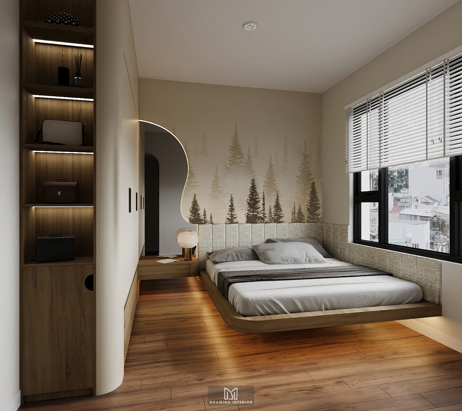 Căn hộ 2PN Picity tone be nhẹ nhàng