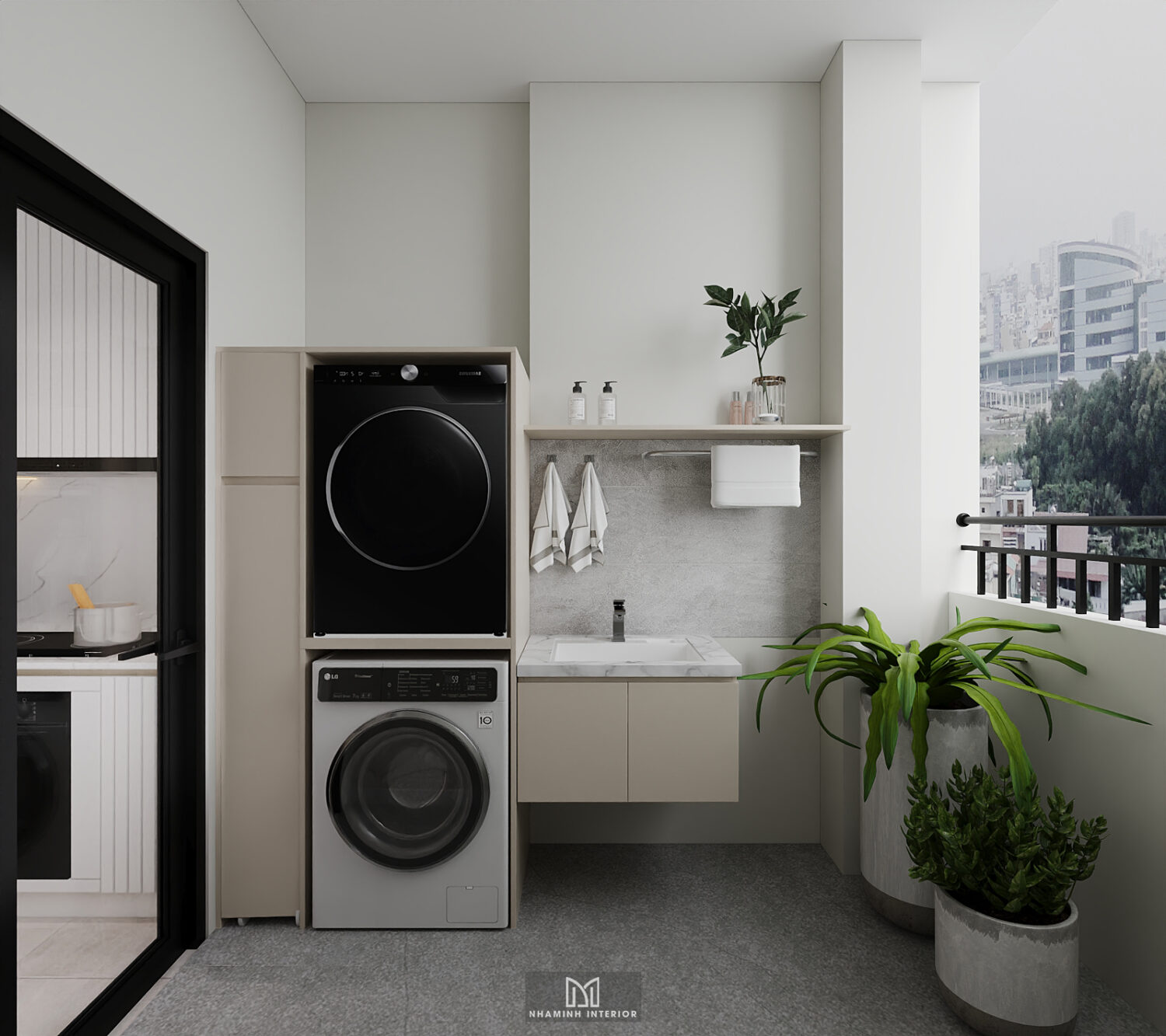 Căn hộ 2PN Picity tone be nhẹ nhàng