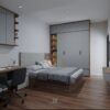 Căn hộ 2PN Picity Highpark - Tone xám sang trọng
