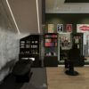 Barber shop tone xanh rêu chủ đạo ấn tượng