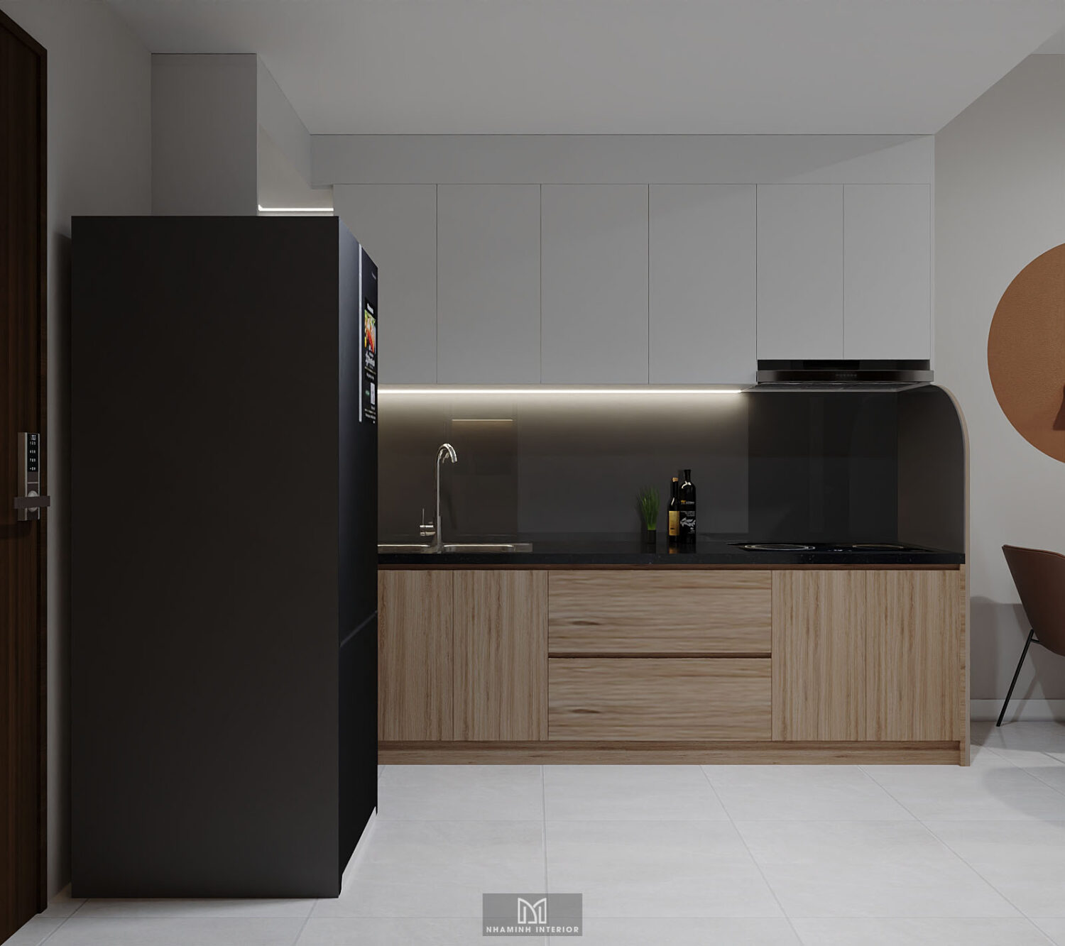 Căn hộ 2PN Picity Highpark - Tone nâu cam hài hòa dễ chịu