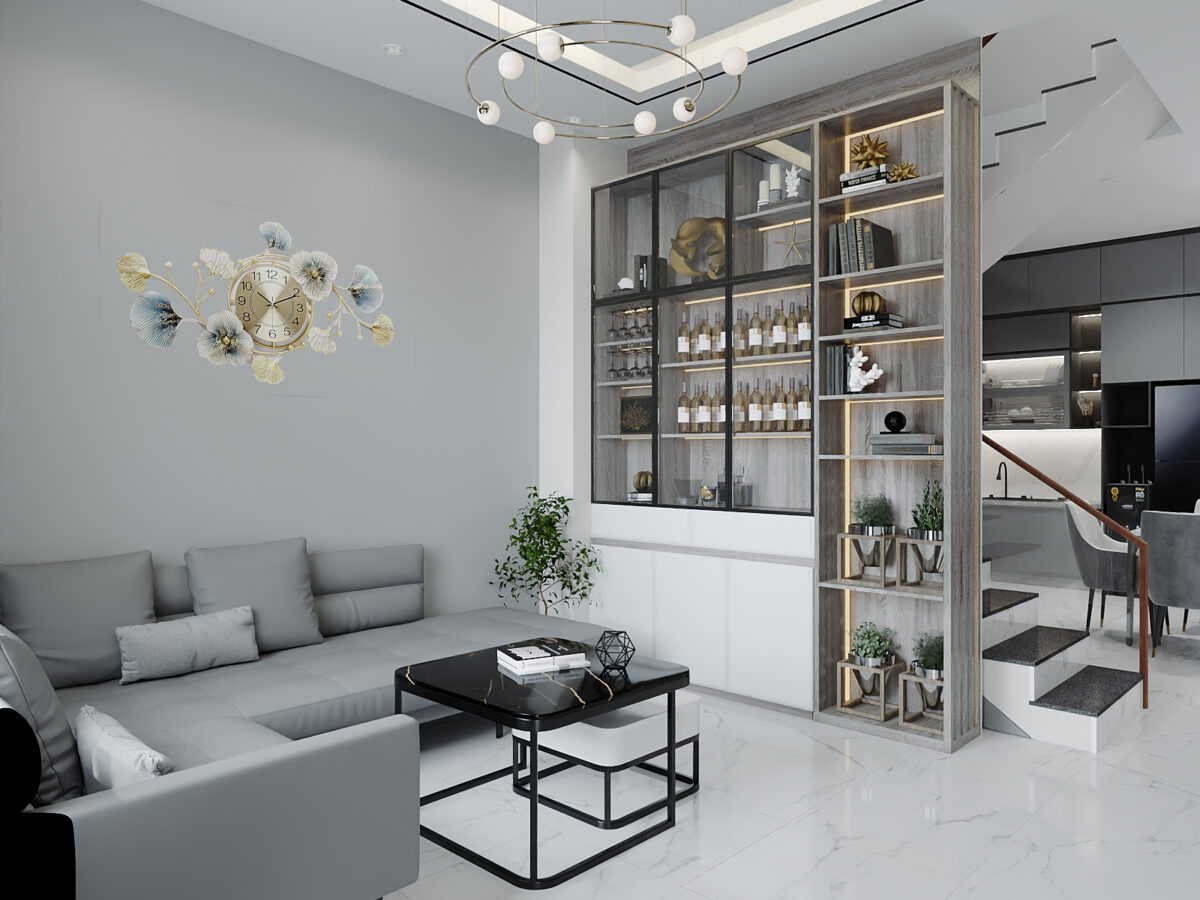 Nhà phố 2PN ở Đồng Nai - Sự kết hợp cân bằng giữa thanh lịch và sang trọng