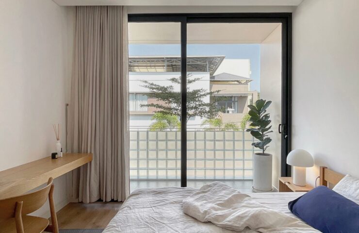 Không gian phòng ngủ nhà phố 4x15m